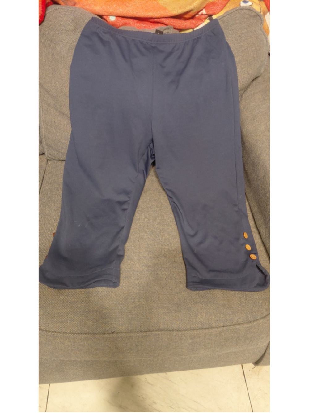 Women's Emery Rose Blue Capri Pants Size L